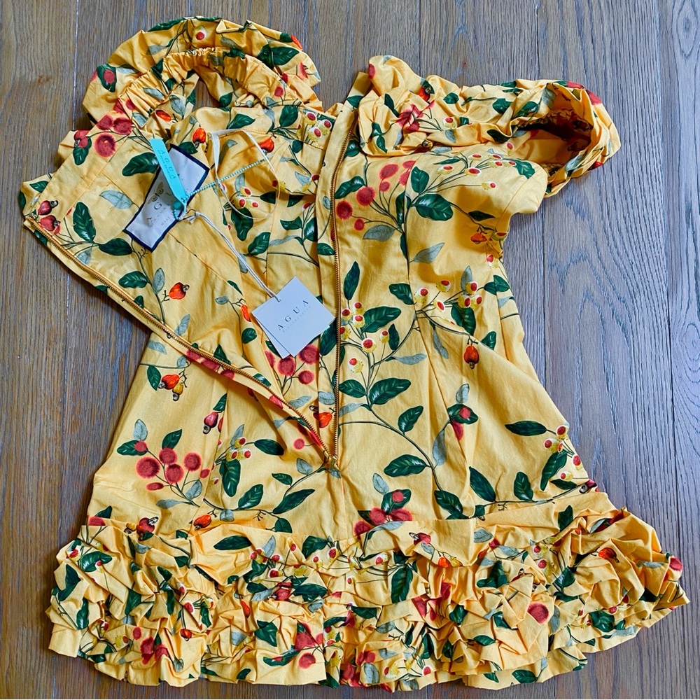 Agua by Agua Bendita Jardin Cotton Poplin Mini Dress - Picture 15 of 16